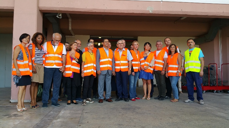 visiting the logistics center