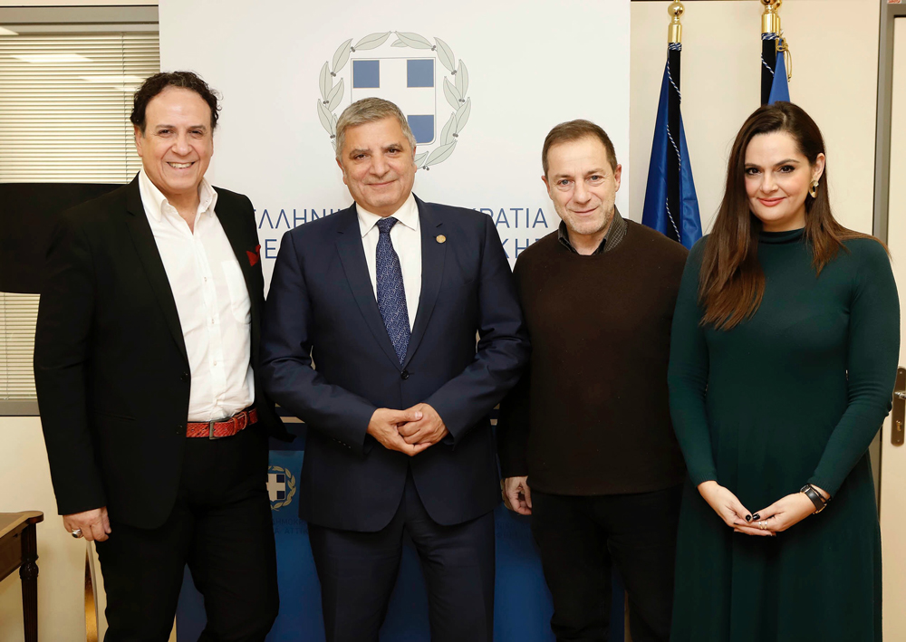 Συνάντηση του Περιφερειάρχη Αττικής Γ. Πατούλη με τον καλλιτεχνικό διευθυντή του Εθνικού Θεάτρου Δ. Λιγνάδη