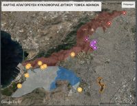 Χάρτης Π.Ε. Δυτ. Τομέα Αθηνών